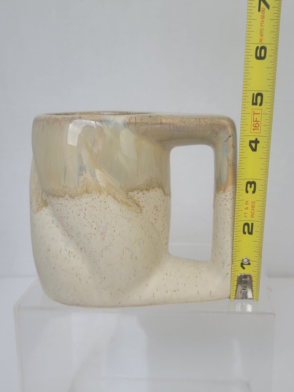 Rodolfo Padilla Mexican Pottery Drip Glazed Stoneware Coffee Mug Signed 12 oz - Picture 14 of 15